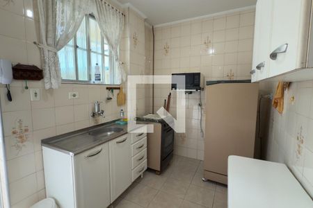 Cozinha de apartamento para alugar com 1 quarto, 38m² em Boqueirão, Praia Grande