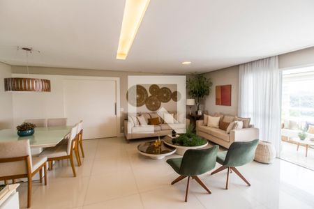 Sala de apartamento à venda com 3 quartos, 202m² em Alphaville Empresarial, Santana de Parnaíba