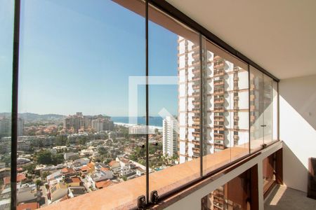 Vista da varanda de apartamento à venda com 3 quartos, 130m² em Barra da Tijuca, Rio de Janeiro