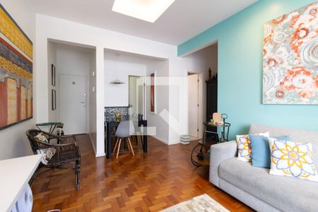 Sala de apartamento à venda com 2 quartos, 70m² em Lagoa, Rio de Janeiro