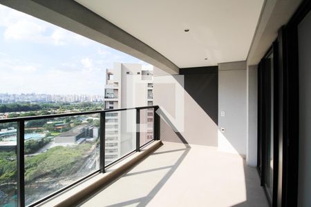 Varanda de apartamento à venda com 1 quarto, 42m² em Indianópolis, São Paulo