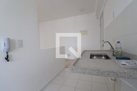 Cozinha de apartamento à venda com 2 quartos, 42m² em Vila Valparaíso, Santo André