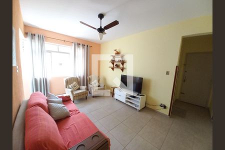 Sala de apartamento para alugar com 1 quarto, 62m² em Itararé, São Vicente