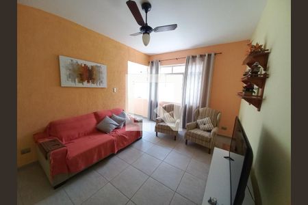 Sala de apartamento para alugar com 1 quarto, 62m² em Itararé, São Vicente