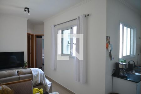 Sala de apartamento à venda com 2 quartos, 78m² em Vila Humaita, Santo André