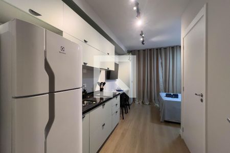 Cozinha de kitnet/studio para alugar com 1 quarto, 21m² em Ipiranga, São Paulo