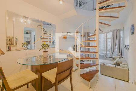 Sala de apartamento à venda com 1 quarto, 55m² em Jardim Paulista, São Paulo
