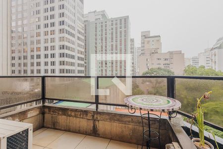 Varanda de apartamento à venda com 1 quarto, 55m² em Jardim Paulista, São Paulo