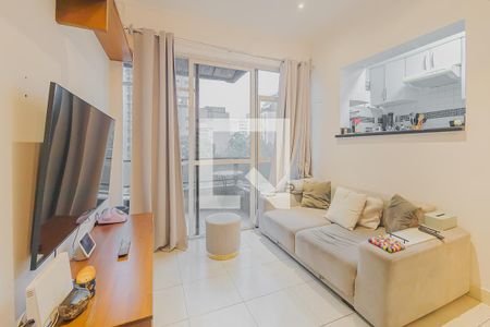 Sala de apartamento à venda com 1 quarto, 55m² em Jardim Paulista, São Paulo