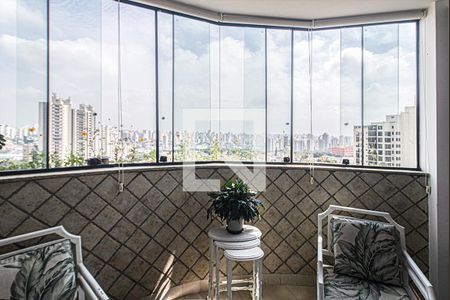 Varanda da Sala de apartamento à venda com 3 quartos, 150m² em Vila Santo Estefano, São Paulo