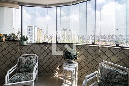 Varanda da Sala de apartamento à venda com 3 quartos, 150m² em Vila Santo Estefano, São Paulo