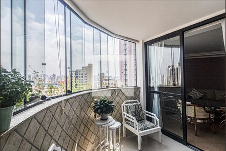 Varanda da Sala de apartamento à venda com 3 quartos, 150m² em Vila Santo Estefano, São Paulo