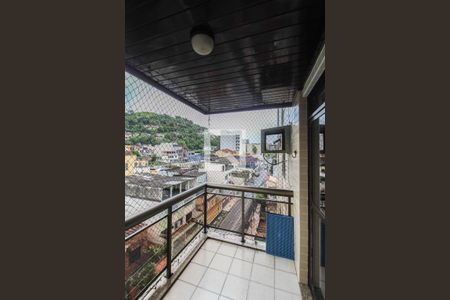 Varanda da Sala de apartamento para alugar com 3 quartos, 96m² em Caonze, Nova Iguaçu
