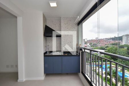 Varanda da Sala  de apartamento para alugar com 2 quartos, 62m² em Vila Andrade, São Paulo