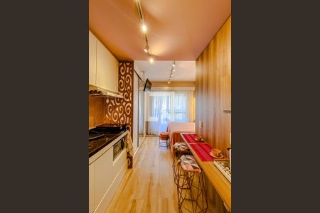 Cozinha de kitnet/studio à venda com 1 quarto, 24m² em Belenzinho, São Paulo