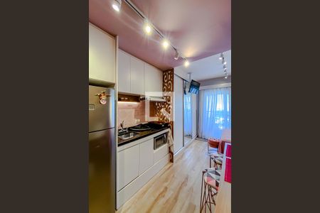 Cozinha de kitnet/studio à venda com 1 quarto, 24m² em Belenzinho, São Paulo