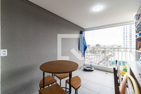 Varanda da Sala de apartamento à venda com 2 quartos, 67m² em Vila Água Funda, São Paulo