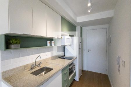 Cozinha americana de kitnet/studio para alugar com 1 quarto, 33m² em Vila Cordeiro, São Paulo
