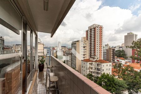 Varanda da Sala de apartamento à venda com 3 quartos, 220m² em Campos Elíseos, São Paulo
