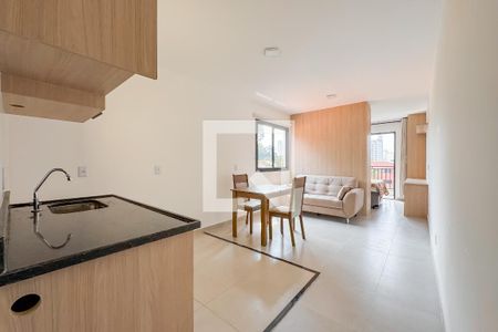 Sala e Cozinha de apartamento para alugar com 1 quarto, 33m² em Vila Mariana, São Paulo