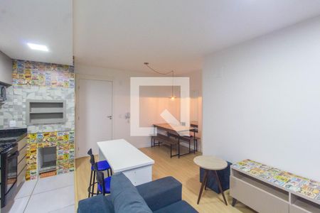 Sala/Cozinha/Área de Serviço de apartamento à venda com 2 quartos, 52m² em Fátima, Canoas
