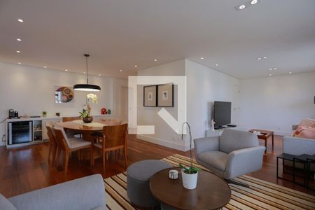 Sala de estar e jantar de apartamento à venda com 5 quartos, 233m² em Santana, São Paulo