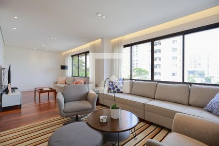Sala de estar e jantar de apartamento à venda com 5 quartos, 233m² em Santana, São Paulo