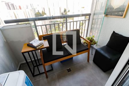 Varanda da Sala de apartamento para alugar com 2 quartos, 47m² em Vila Andrade, São Paulo