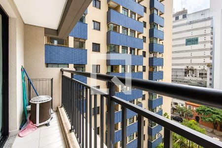 Varanda de apartamento para alugar com 1 quarto, 25m² em Bela Vista, São Paulo
