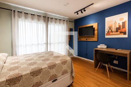 Dormitório de apartamento para alugar com 1 quarto, 25m² em Bela Vista, São Paulo