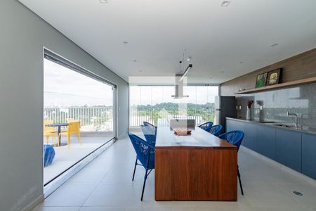 Espaço Gourmet de kitnet/studio à venda com 1 quarto, 31m² em Santo Amaro, São Paulo