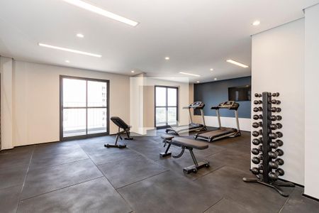 Área comum - Academia de kitnet/studio à venda com 1 quarto, 25m² em Santo Amaro, São Paulo
