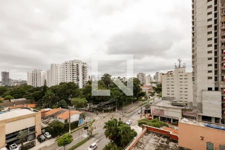 Vista da Varanda de kitnet/studio à venda com 1 quarto, 25m² em Santo Amaro, São Paulo
