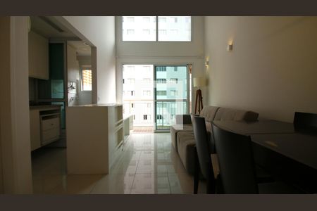 Sala de apartamento para alugar com 1 quarto, 45m² em Moema, São Paulo