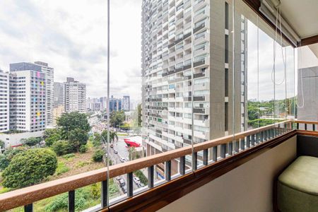 Varanda da Sala/Cozinha de apartamento para alugar com 1 quarto, 37m² em Butantã, São Paulo