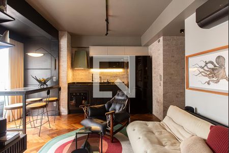 Sala de apartamento para alugar com 1 quarto, 38m² em Consolação, São Paulo