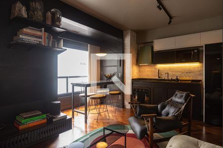 Sala de apartamento para alugar com 1 quarto, 38m² em Consolação, São Paulo