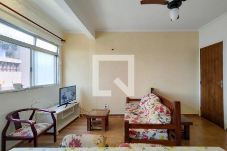 Sala de apartamento para alugar com 1 quarto, 50m² em Vila Caiçara, Praia Grande