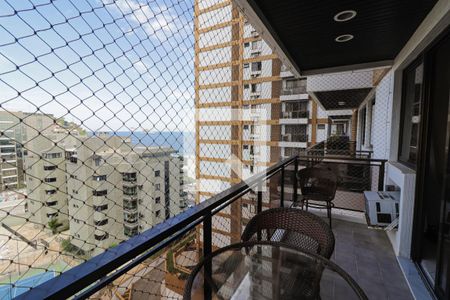 Varanda da Sala de apartamento para alugar com 1 quarto, 60m² em Barra da Tijuca, Rio de Janeiro
