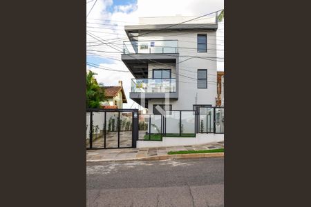 Fachada de casa de condomínio à venda com 3 quartos, 177m² em Tristeza, Porto Alegre