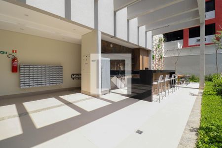 Área comum - Churrasqueira de kitnet/studio para alugar com 1 quarto, 24m² em Pinheiros, São Paulo