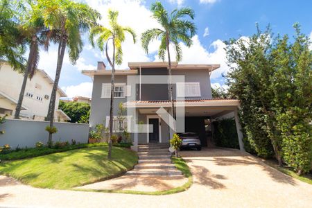 Fachada de casa de condomínio à venda com 4 quartos, 370m² em Loteamento Arboreto dos Jequitibas (sousas), Campinas