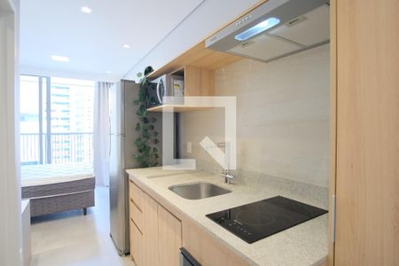 Cozinha de kitnet/studio para alugar com 1 quarto, 22m² em Vila Gomes Cardim, São Paulo