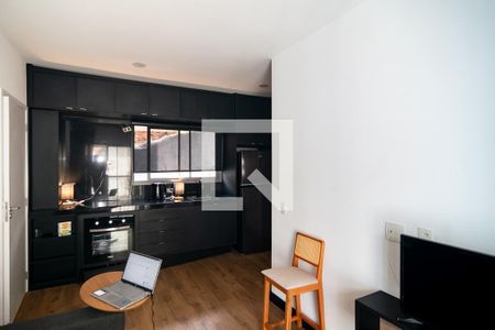 Sala/Cozinha de apartamento para alugar com 1 quarto, 33m² em Bela Vista, São Paulo