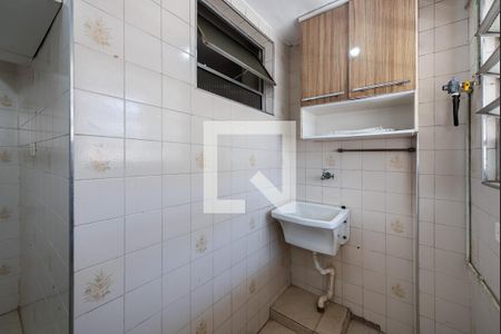 Área de serviço de apartamento para alugar com 2 quartos, 66m² em Ponta da Praia, Santos