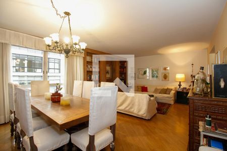 Sala de Estar e Jantar de apartamento para alugar com 3 quartos, 160m² em Jardim Paulista, São Paulo