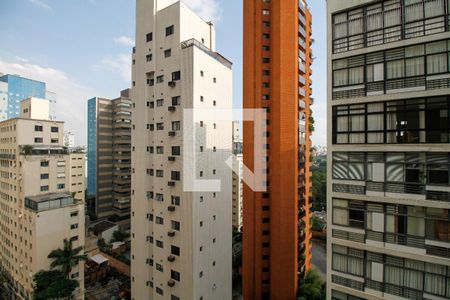 Vista da Sala de Estar e Jantar de apartamento para alugar com 3 quartos, 160m² em Jardim Paulista, São Paulo