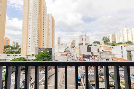 Varanda - vista de kitnet/studio para alugar com 1 quarto, 32m² em Vila Gomes Cardim, São Paulo