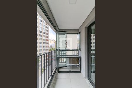 Varanda de kitnet/studio para alugar com 1 quarto, 32m² em Vila Buarque, São Paulo