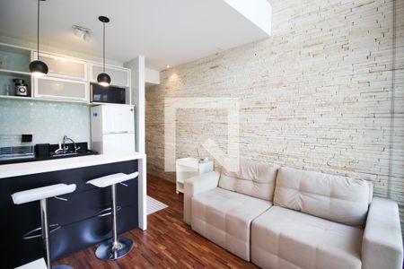 Sala de apartamento à venda com 1 quarto, 45m² em Indianópolis, São Paulo